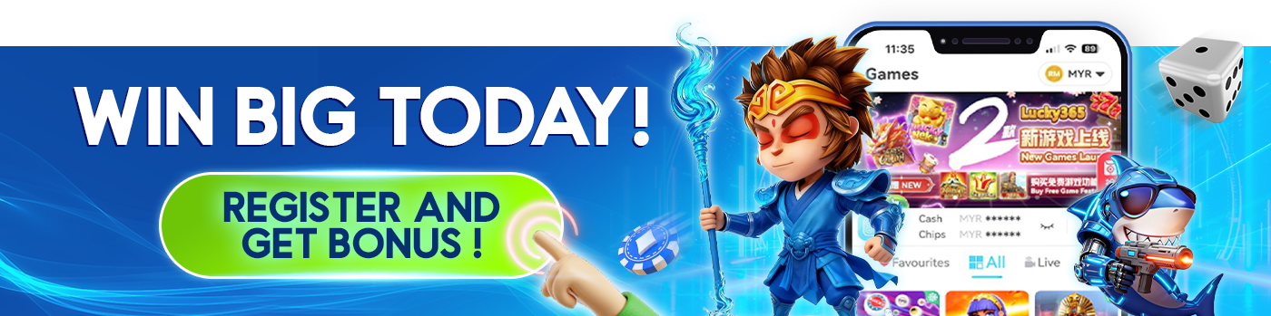 Win big today register and get bonus!